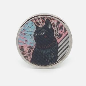 Marc by Marc Jacobs Lenticular Rue Cat Statement Pin with dust bag NWT
